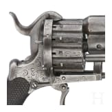A German twelve-shot pinfire revolver by Heinrich Riffelmann in Solingen, circa 1860