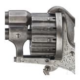 A German twelve-shot pinfire revolver by Heinrich Riffelmann in Solingen, circa 1860