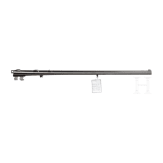 A side by side combination gun with extra side by side shotgun barrel in case