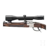 A single shot rifle system Rauchenwald with scope Schmidt und Bender