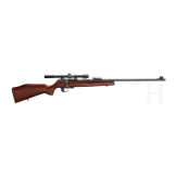 Single shot rifle Voere, with electronic trigger with Tasco scope
