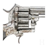 A pin-fire revolver, 20-shots, ca. 1880