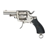 Bulldog-Revolver "Lincoln", engraved, nickel-plated