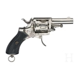 Bulldog-Revolver "Lincoln", engraved, nickel-plated