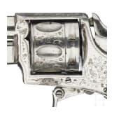 Bulldog-Revolver "Lincoln", engraved, nickel-plated