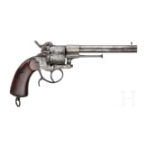 Pin-fire revolver by Peter Daniel L&uuml;neschloss, Solingen, ca. 1870