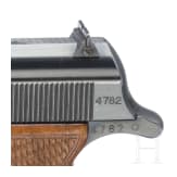 A semi-auto Walther Olympia pentathlon-pistol, 1936, with barrel weights