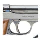 A semi-auto Walther Olympia pentathlon-pistol, 1936, with barrel weights
