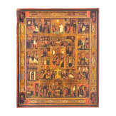 A large Russian feast icon showing the Evangelists, circa 1900