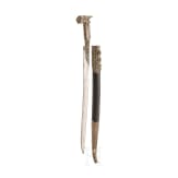 A silver mounted Greek yatagan with older European blade, circa 1820