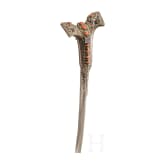 A silver mounted Greek yatagan with older European blade, circa 1820