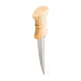 An Ottoman khanjar with walruss-ivory hilt, 2nd half of the 18th century