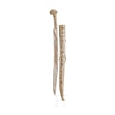 An Ottoman yatagan mounted in nielloed nickel-silver, circa 1830