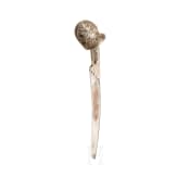 An Ottoman yatagan mounted in nielloed nickel-silver, circa 1830