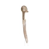 An Ottoman yatagan mounted in nielloed nickel-silver, circa 1830