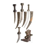 A small collection of oriental edged weapons, 20th century