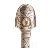 A nielloed Caucasian kinzal, dated 1908