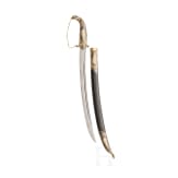 A small sabre with gilt and nielloed silver mounts, Dagestan, 20th century