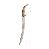 A small sabre with gilt and nielloed silver mounts, Dagestan, 20th century