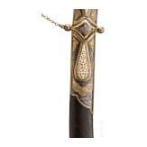 A small sabre with gilt and nielloed silver mounts, Dagestan, 20th century