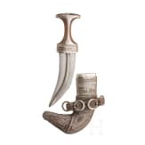An Omani jambya with rhinoceros horn handle, 19th century