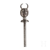 A Persian devil's head mace, 19th century