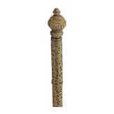 An Indian tabar with carved decor, circa 1800