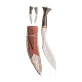 An Indian silver-mounted kukri knife, circa 1900
