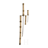 A Japanese bone katana and tanto, late Meiji/early Showa period