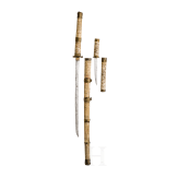 A Japanese bone katana and tanto, late Meiji/early Showa period