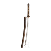 A Japanese o wakizashi in shin gunto mountings, Showa period