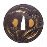 A Japanese Bushu tsuba, Edo period