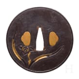 A Japanese Bushu tsuba, Edo period