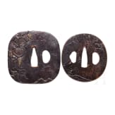 Two Japanese tsubas, late Edo/early Meiji period