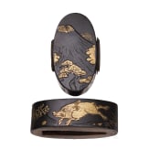 A Japanese fuchi kashira, Edo period