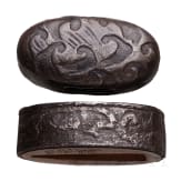 A Japanese fuchi kashira, Edo period