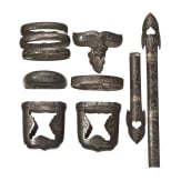 A set of Japanese handachi fittings, mid-Edo period