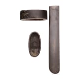 A Japanese kozuka handle and fuchi kashira, Edo period