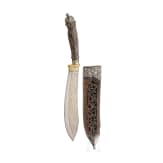 A Philippine silver-mounted bolo knife, 19th century