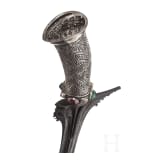 An Indonesian silver-mounted keris, Bali, 20th century