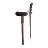 An Indonesian keris with ebony handle, Bali, circa 1900