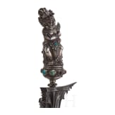 An Indonesian keris with silver handle, Bali, circa 1900