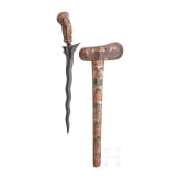 An oversized Balinese keris, 20th century