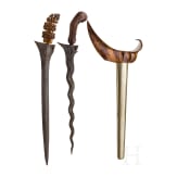Two Javanese kerises, 19th century