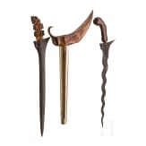 Two Javanese kerises, 19th century