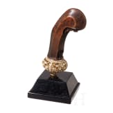 An Indonesian keris handle with golden selut, Java, 20th century