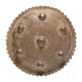 Two North African round shields, 20th century