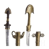 Two silver-mounted Moroccan koummyas, circa 1900