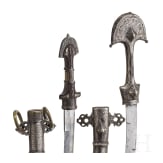 Two silver-mounted Moroccan koummyas, circa 1900