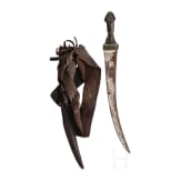 Six African and Asian weapons, circa 1900